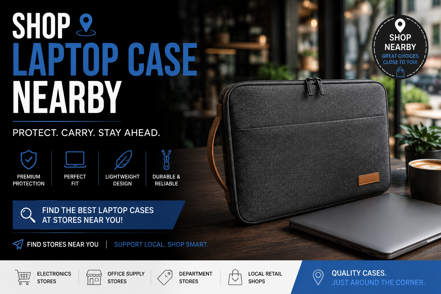 shop laptop case nearby