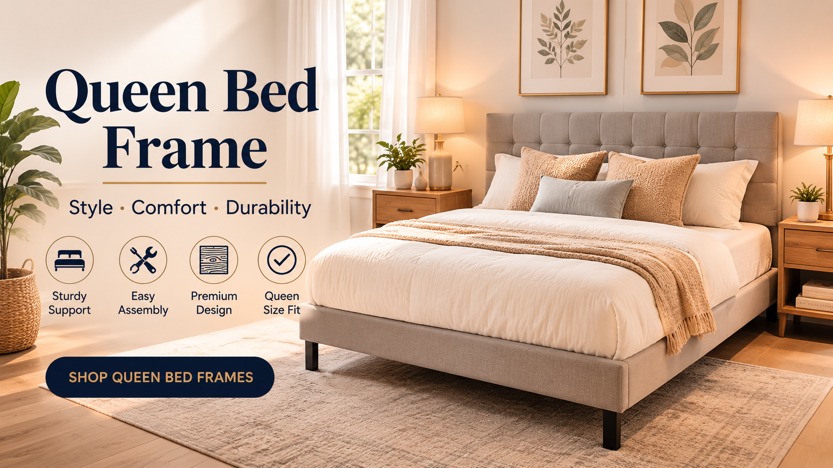 queen bed frame