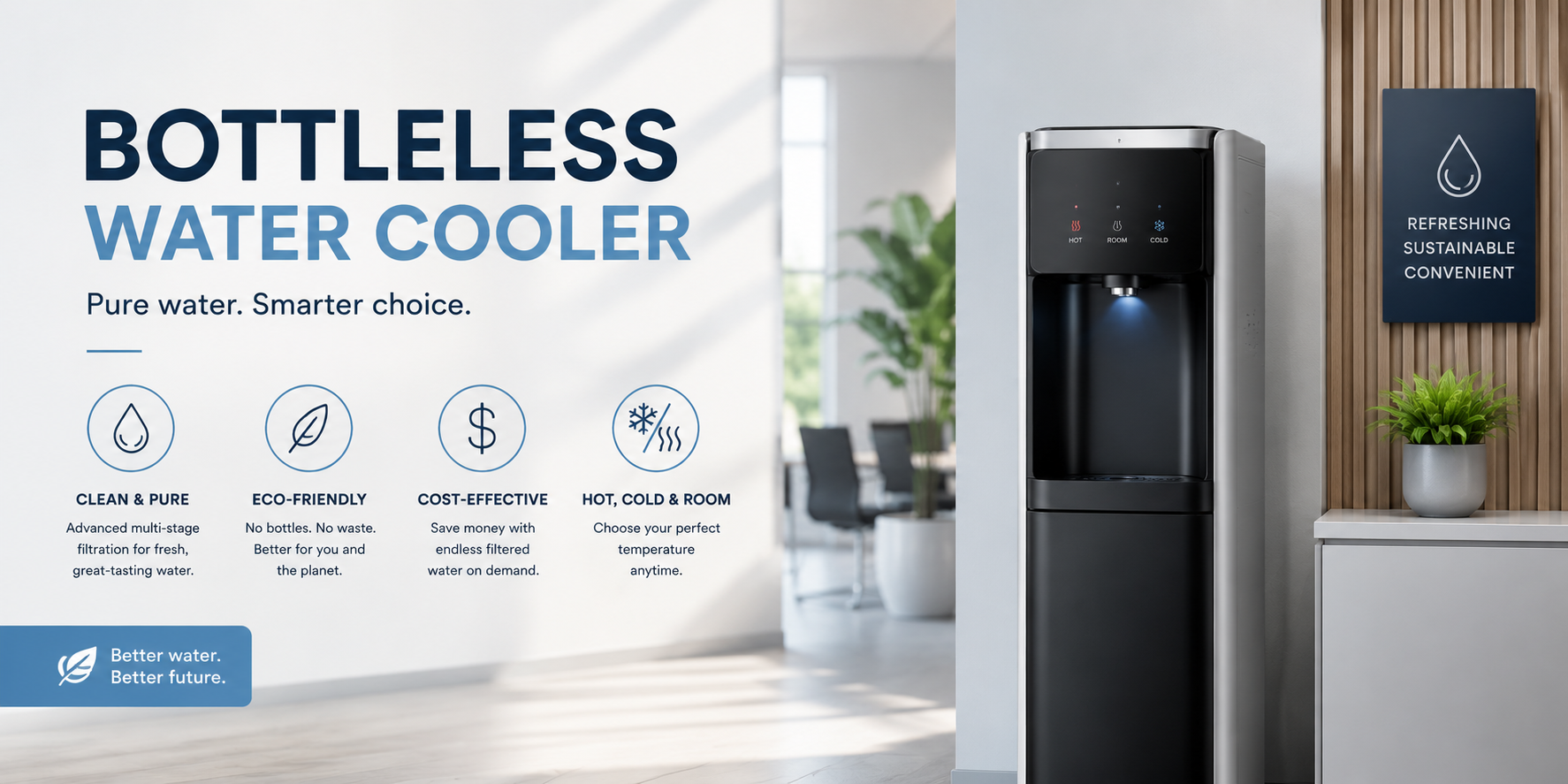 Bottleless Water Cooler Dispenser