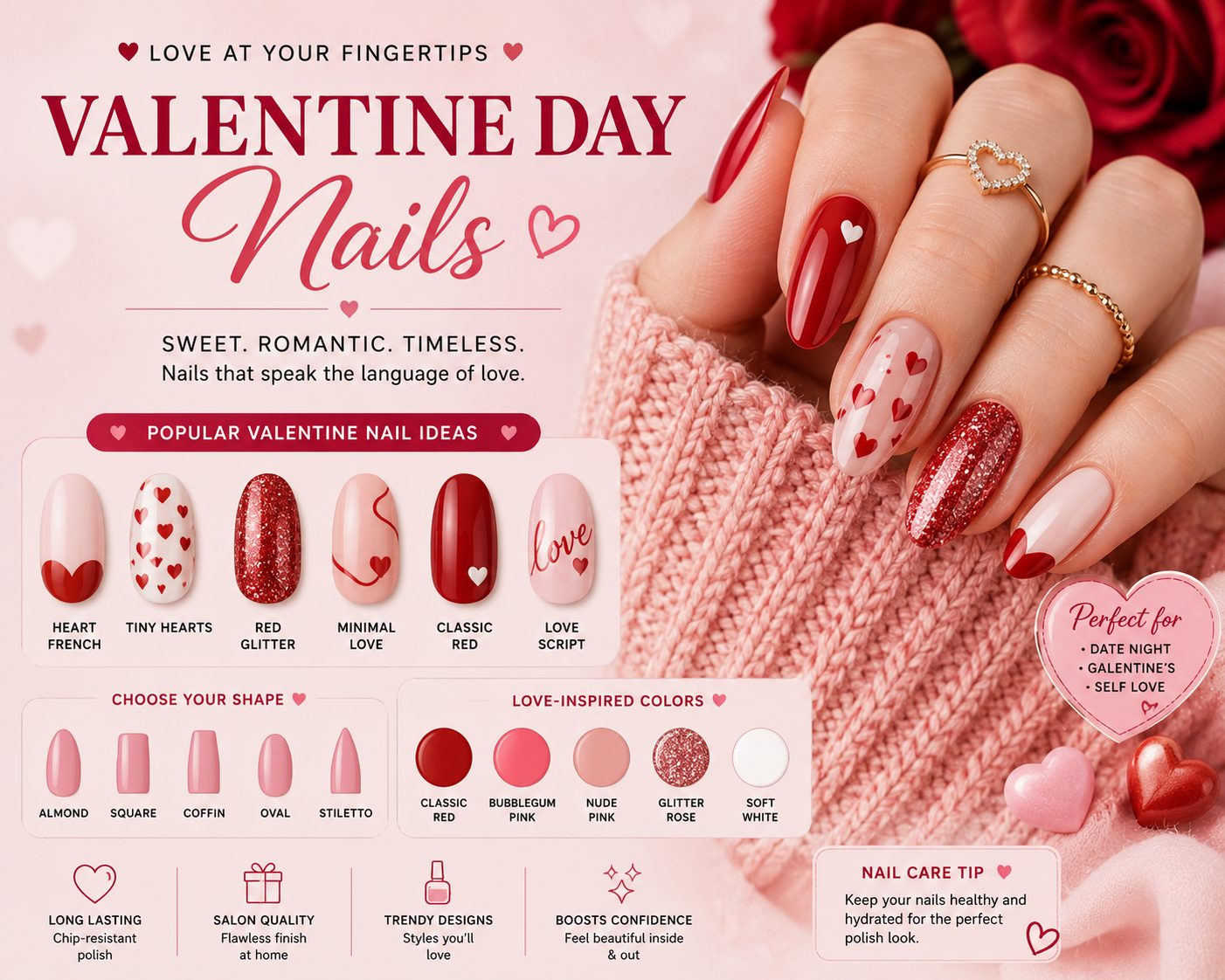 Valentine Day Nails